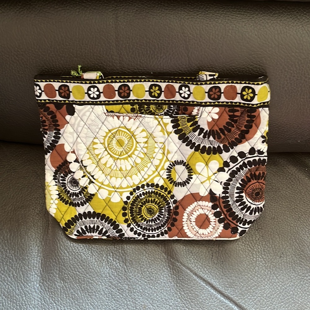 Vera Bradley petite tote in cocoa moss